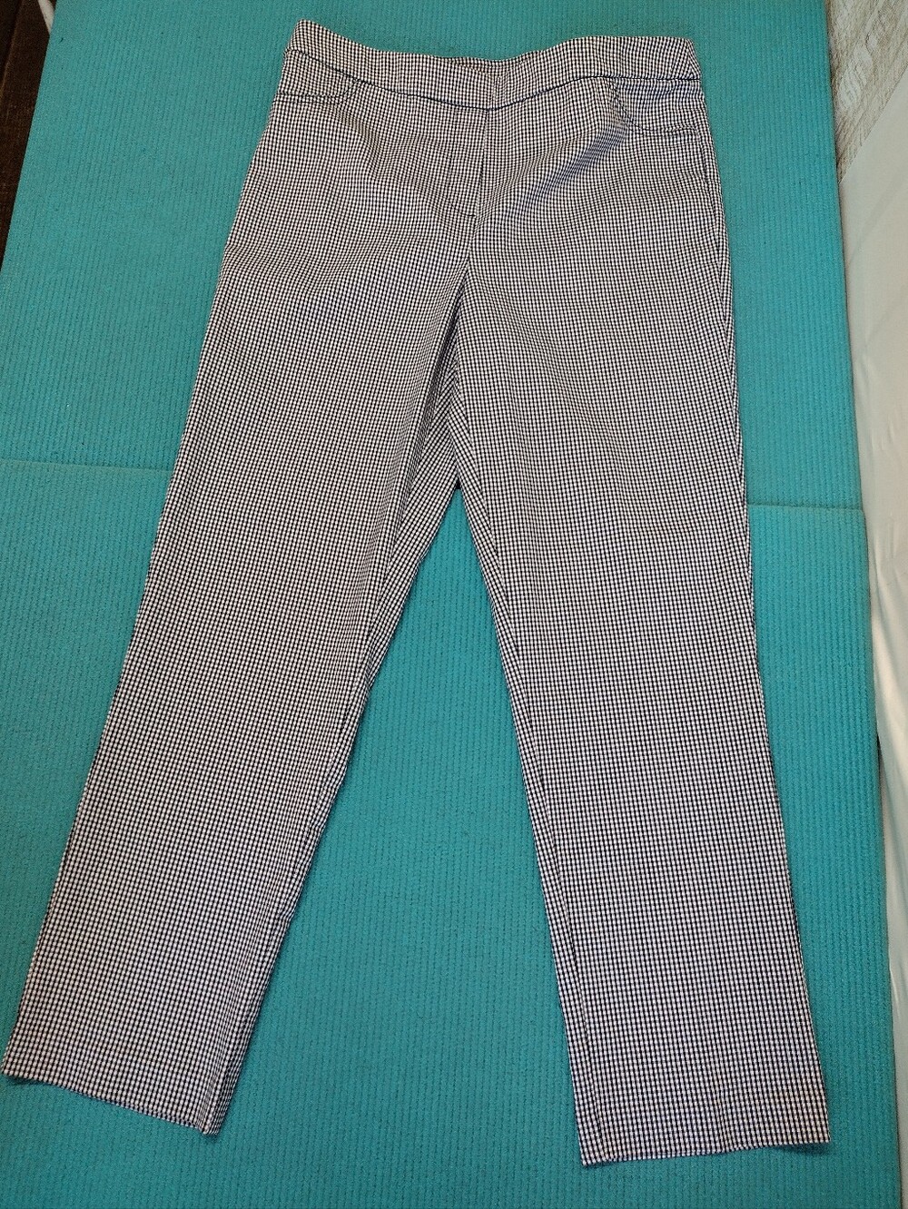 Alfred Dunner Women's Pull On Stretch Ankle Pants Plaid 10P